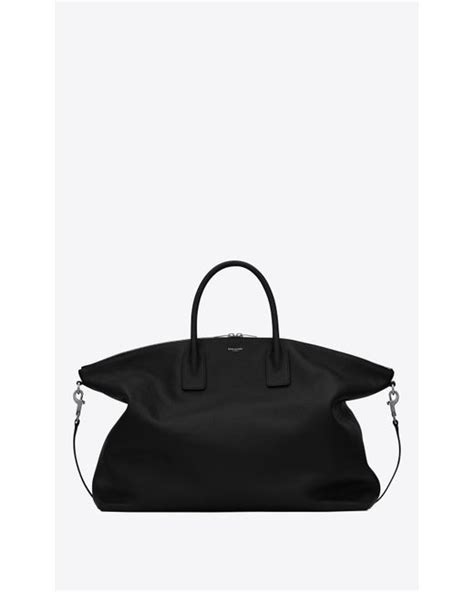 ysl bowling bag|Giant leather tote bag in black .